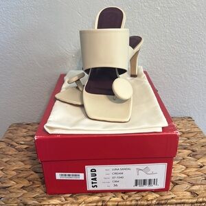 Staud Cream Luna Sandal for Women